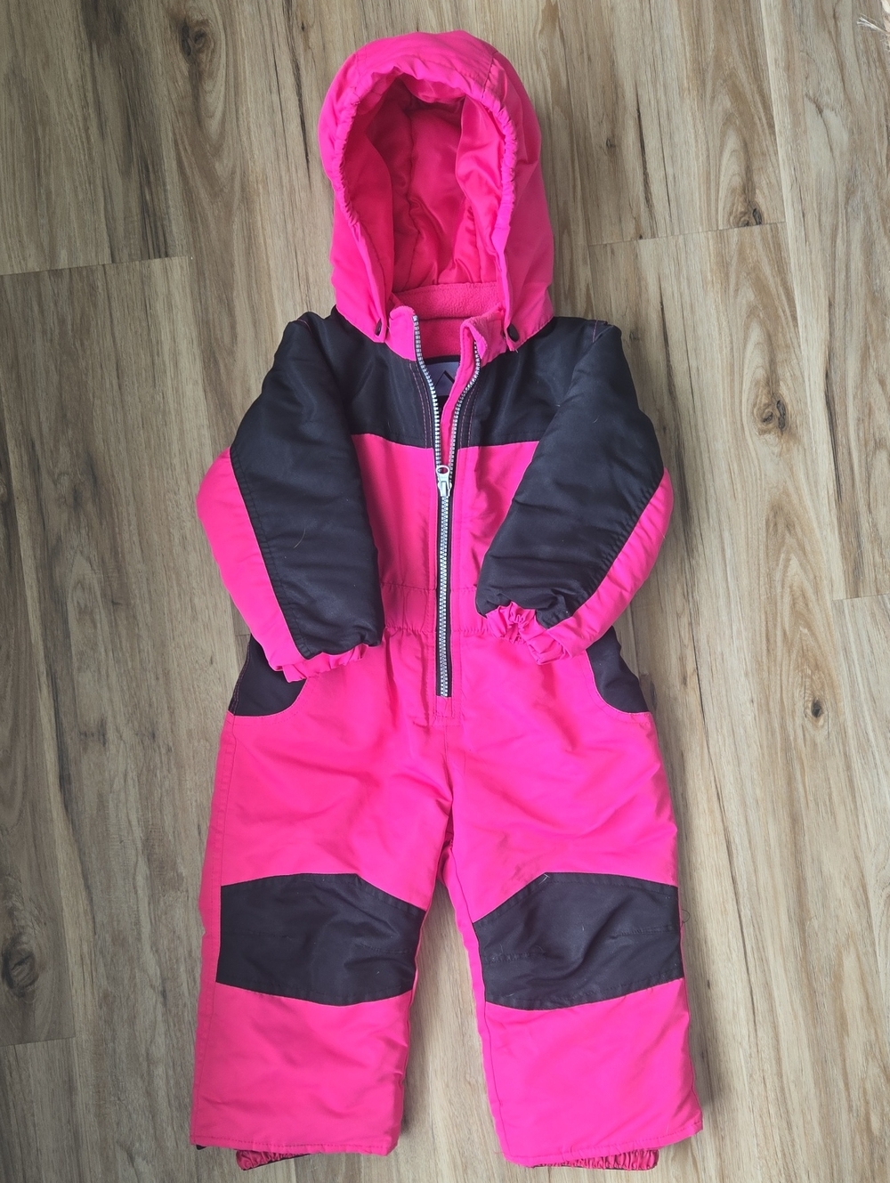 Youth Pink and Black Insulated Snow Pants